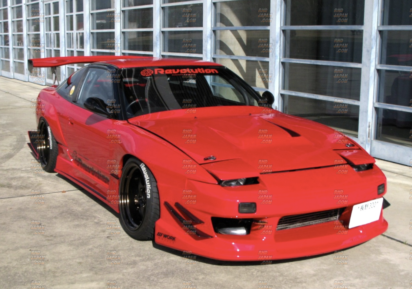 Garage Mak Aero Bonnet Hood Type 1 Carbon Fiber - 180SX - RHDJapan